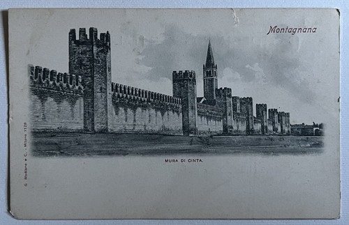 Cartolina antica mura cinta - mura, di