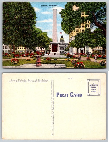 Cartolina monumento greene - cartolina,