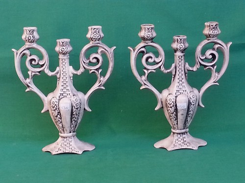 Coppia vecchi candelabri - vecchi,
