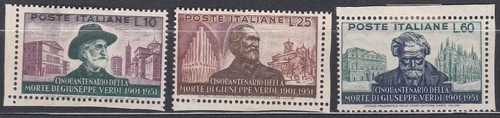 Italia 1951 verdi - verdi,, nuovi