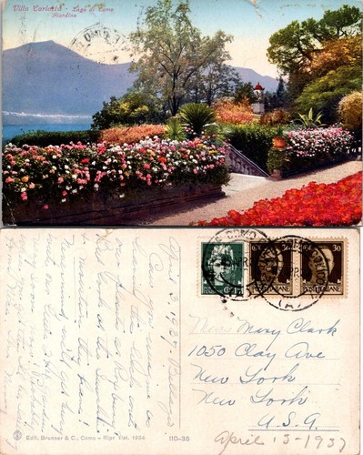 Cartolina villa carlotta - cartolina,