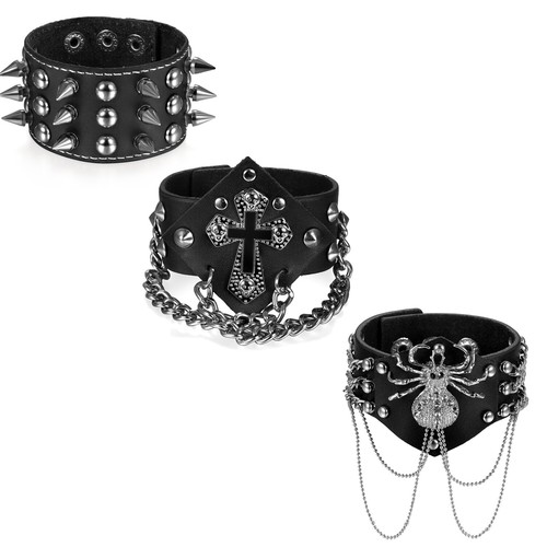 3pcs punk rivet spike - 3pcs,