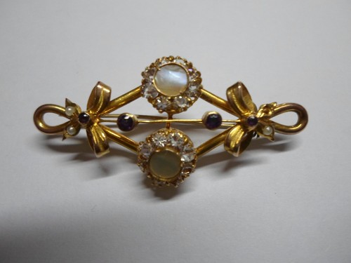 Spilla antica oro rosa - in,