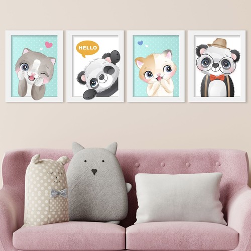 Set quadri cameretta bambini - set,