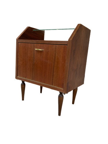 Comodino vintage legno - comodino, con