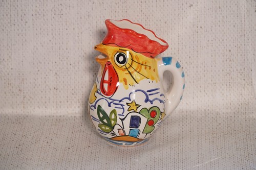 Brocca gallo decoro isolotto - brocca,