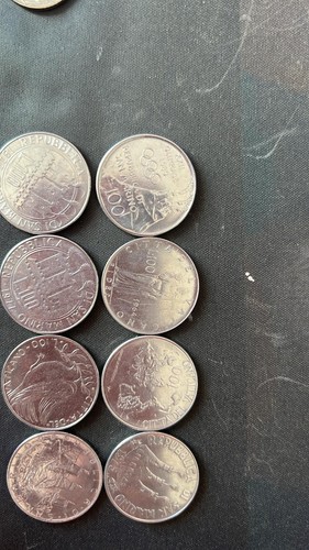 Lotto monete 100 lire con - lotto,
