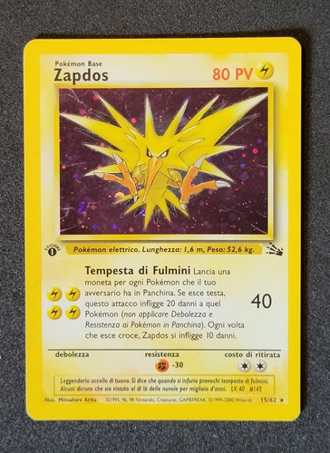 Pokemon set fossil zapdos - pokemon,