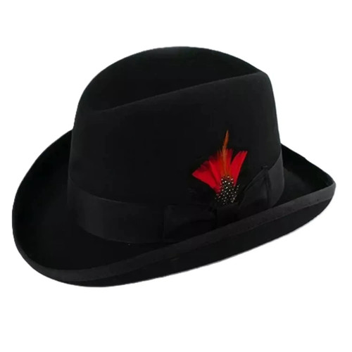 Cappello padrino homburg - homburg, 100%