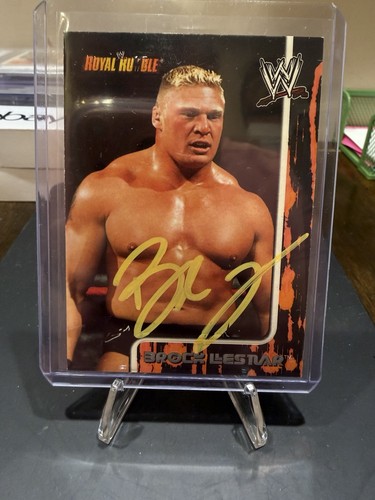 Brock lesnar firmato 2002 - firmato,