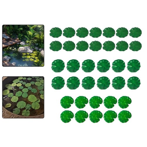 Foglie loto galleggianti - foglie, di
