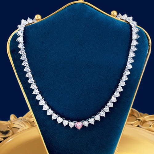 Collana tennis cuore - collana,
