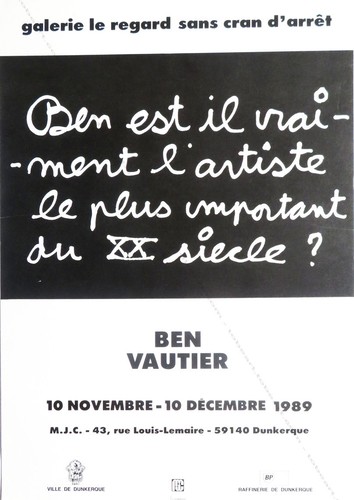 Ben vautier affiche - ben, vautier.