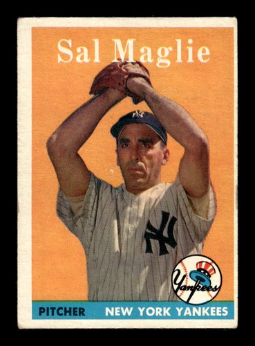 1958 topps sal maglie new - topps, #43