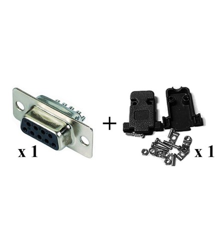 Kit connettore sub db9 - connettore, d-sub