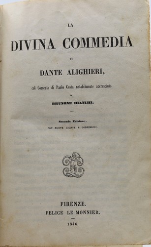 Libro divina commedia - libro, la