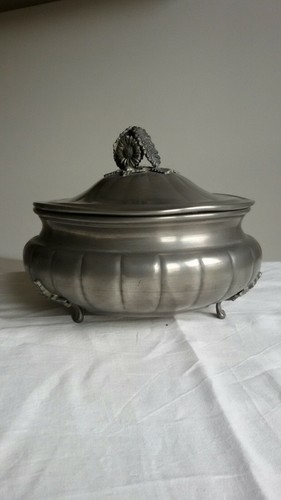 Antico centrotavola peltro - centrotavola,