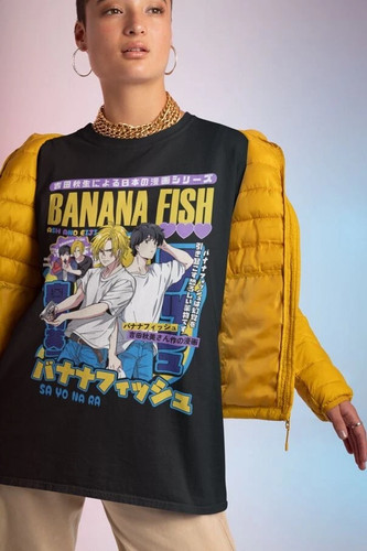 Shirt anime banana fish - fish, lynx