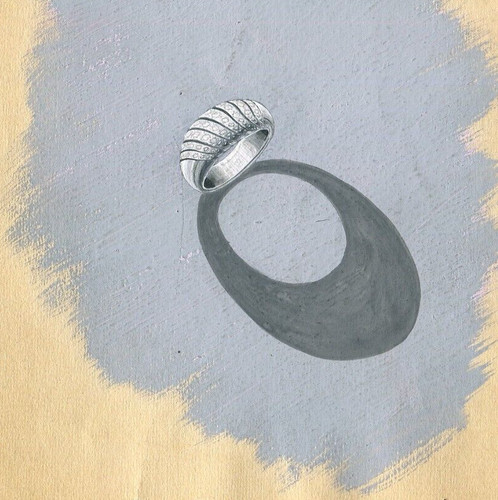 Anello oro art deco - anello,