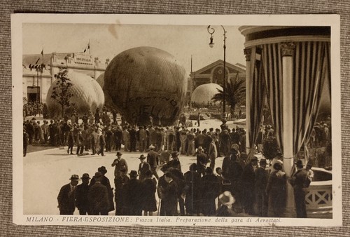 Cartolina esposizione fiera - cartolina,