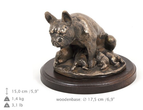 Bulldog francese statua in - bulldog,