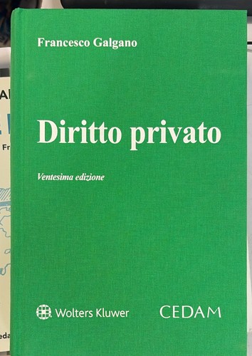Diritto privato 26ed galgano - diritto, 26ed.