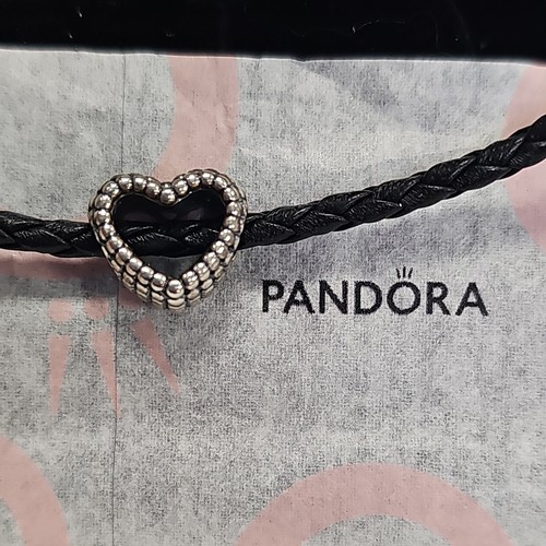 Pandora black braided leather - pandora,