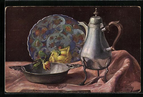 Cartolina artista mary - cartolina, d'artista