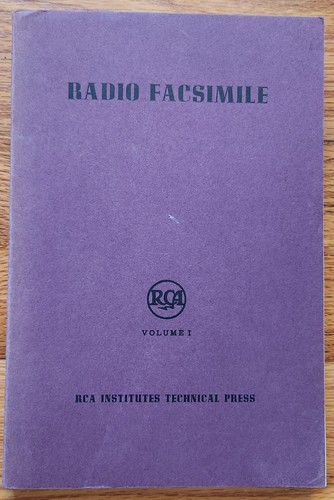 Radio facsimile volume - volume, sc