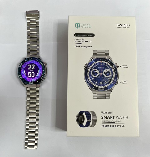 Smartwatch cinturino acciaio