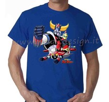 T-SHIRT GOLDRAKE UFO ROBOT TSHIRT UOMO BIMBO CARTOON ANNI 80 ANIME TG. FINO 5XL