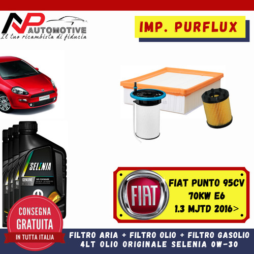 Kit tagliando fiat punto - kit,