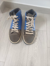 SNEAKER UOMO LANVIN MAN SHOEsh In pelle blu e grigia