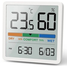 Misuratore Digitale Umidità e Temperatura Casa LCD Termometro Igrometro