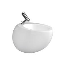LAUFEN Alessi one bidet a parete, 1 foro rubinetto, 390 x 85 mm, troppopieno ...