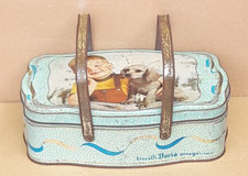 Antica Scatola In Latta Da