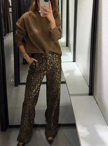 Pantaloni zara stampa - pantaloni,