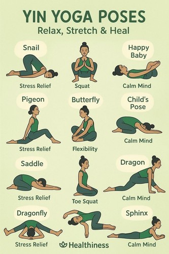 Migliori pose yoga yin - pose, per