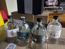 Lotto 4 BOTTIGLIE WHISKY Giapponese Akashi con scatole + Nikka - Vuote - 50 cl