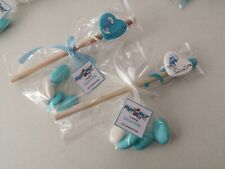 GADGET COMPLETO MATITA DECORO IN FIMO A TEMA PUFFI O PERSONAGGIO SEGNAPOSTO