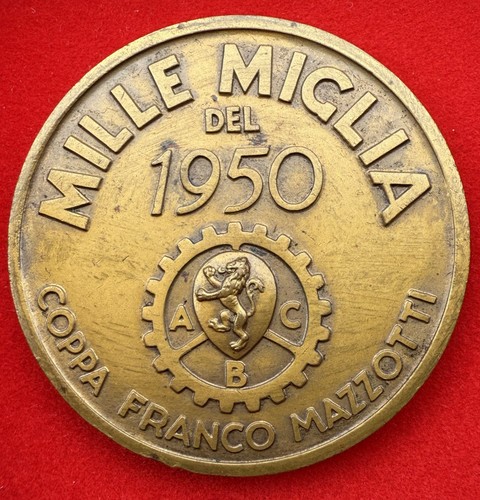 1950 mille miglia - mille, medaglia