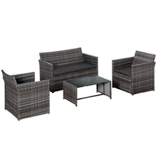 Outsunny Set 4 Pezzi Mobili