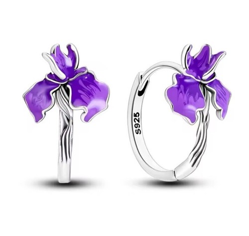 Orecchini cerchio donna - cerchio, fiore