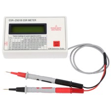 Condensatore ESR DCR Tester Misuratore di Capacità Test In Circuito con Test Lead Clip