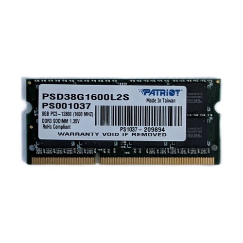 Ram patriot 8gb ddr3 - 8gb,