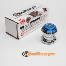 NEW - BULLSEYE BMX 1 1/8" RACEWORKS PRESSA IN CUFFIA - COLORI BLU E CROMO