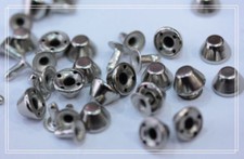 150pz borchie a cono tronco color argento 10mm*150pc truncated cone with rivet
