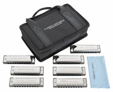 Set Armonica a Bocca Diatonica Blues in Do Re Mi Fa Sol La Si - 7 Armoniche