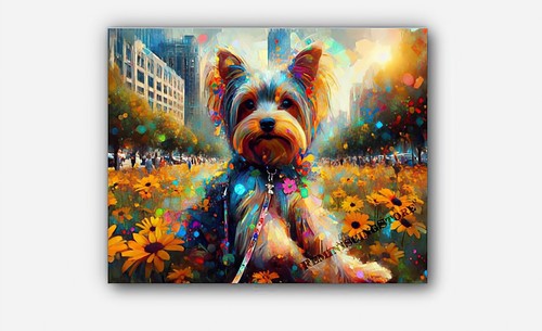 Fancy dog yorkshire terrie - dog, "