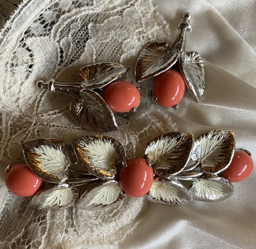 Raro set orecchini - , spille